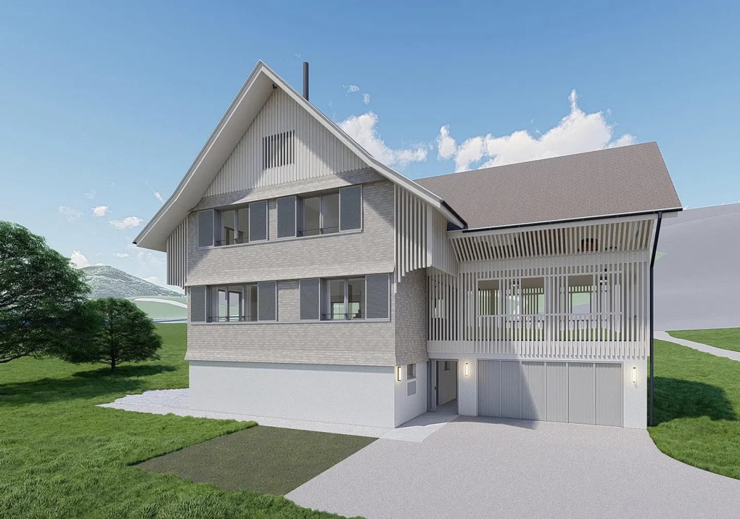 Exklusiver Bauernhaus-Neubau mit Seesicht in Altendorf (SZ) - Foto 3 von 7