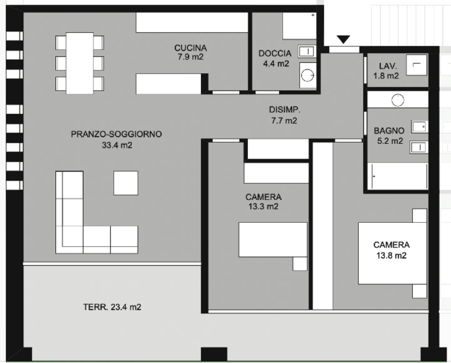 Appartamento 3.5 locali con giardino - Foto 8 di 8