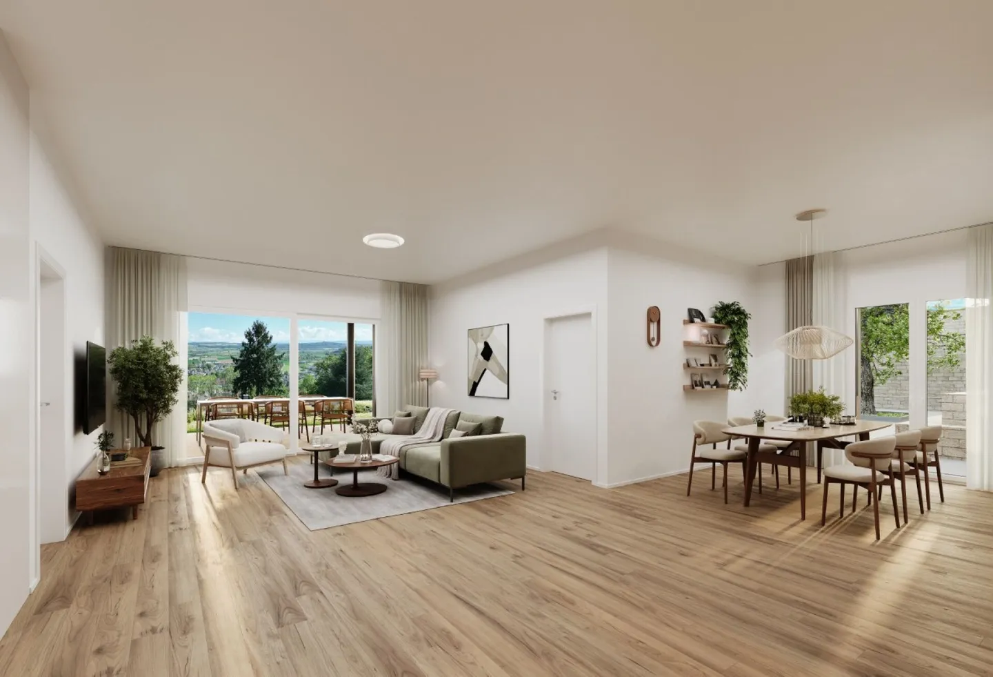 Modernes 3.5-Zimmer-Apartment mit Aussicht - Foto 5 von 15