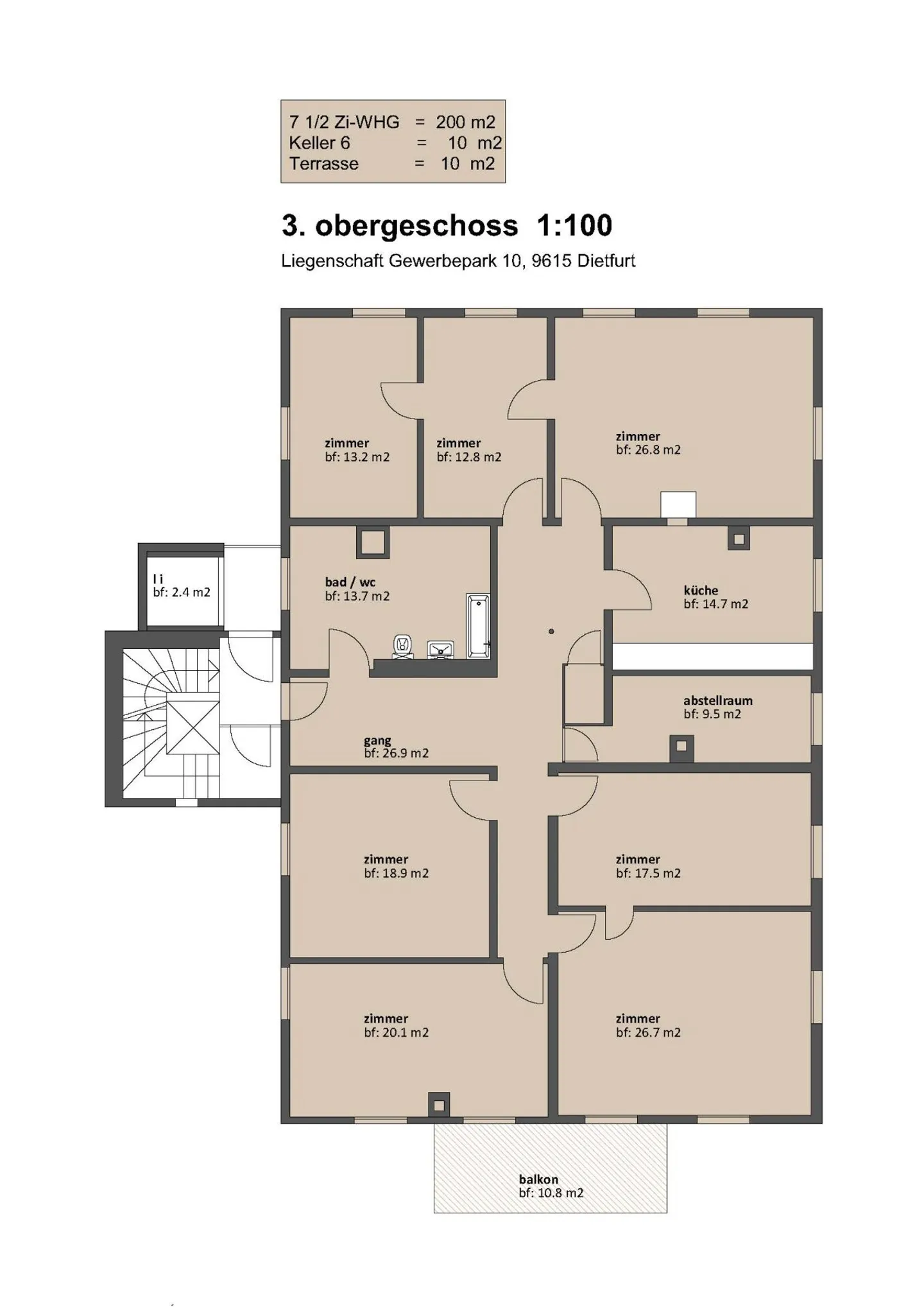 200m² come spazi commerciali o 1-2 appartamenti - Foto 22 di 23