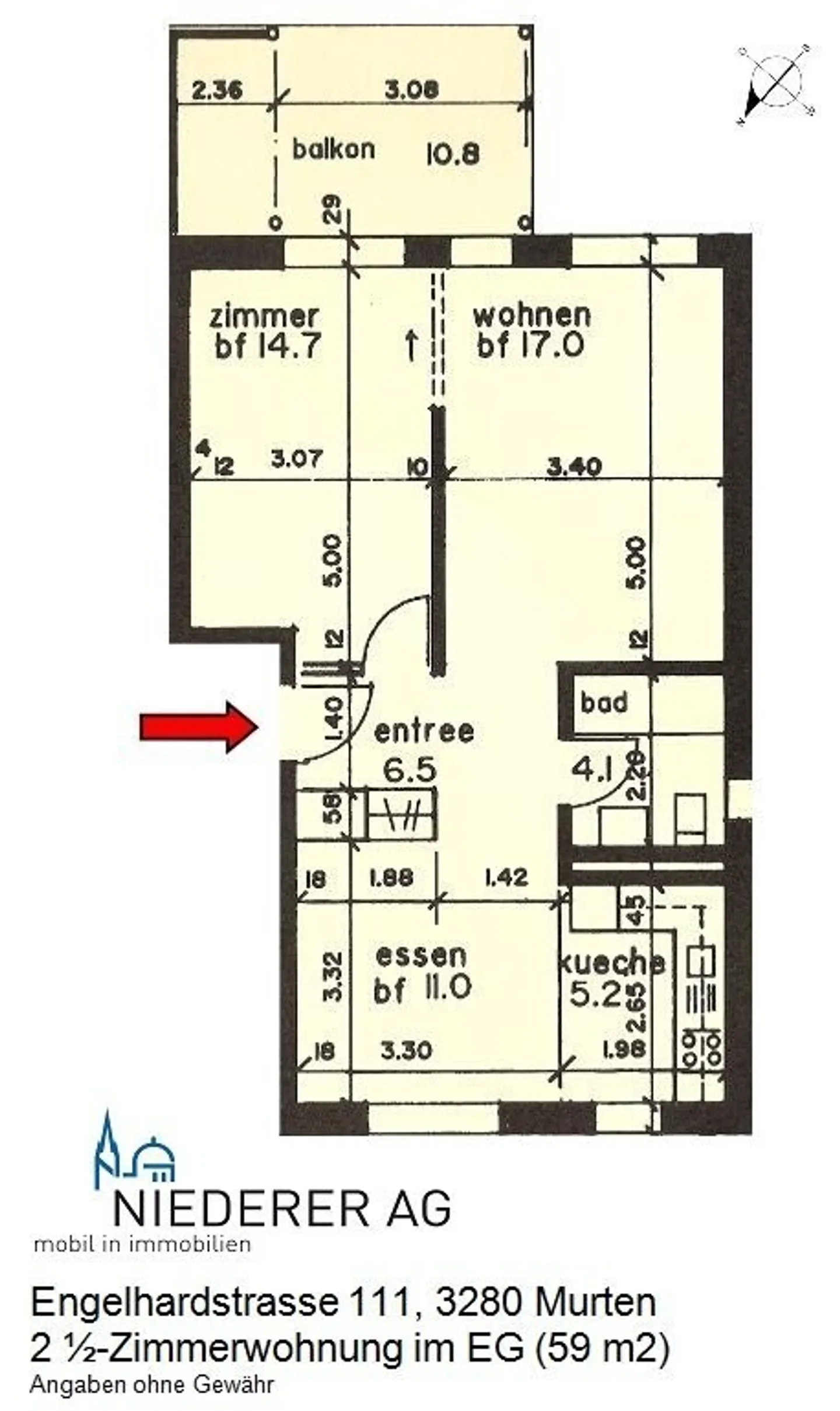 Appartamento 2.5 locali di 59 m² al piano terra - Foto 7 di 7