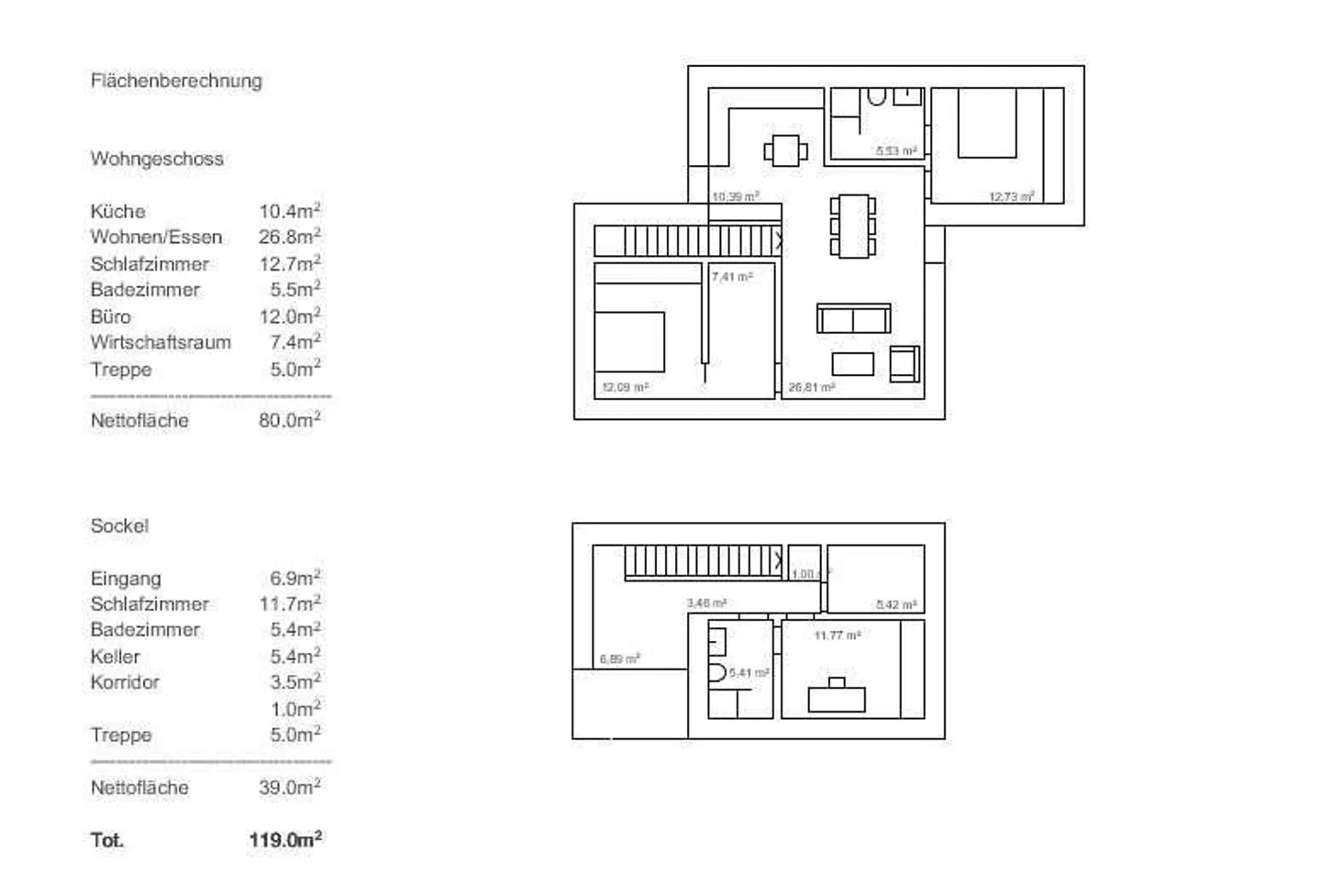 Progetto di costruzione per villa di 3 1/2 locali - Foto 9 di 11