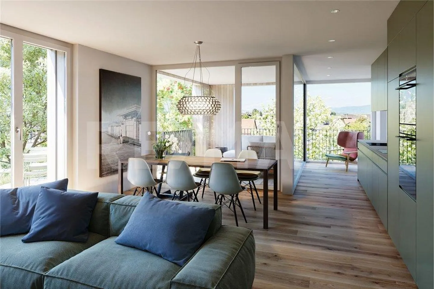 Où le village rencontre le vert : projet de construction neuve "Thierstein" avec 7 appartements - Photo 4 sur 7