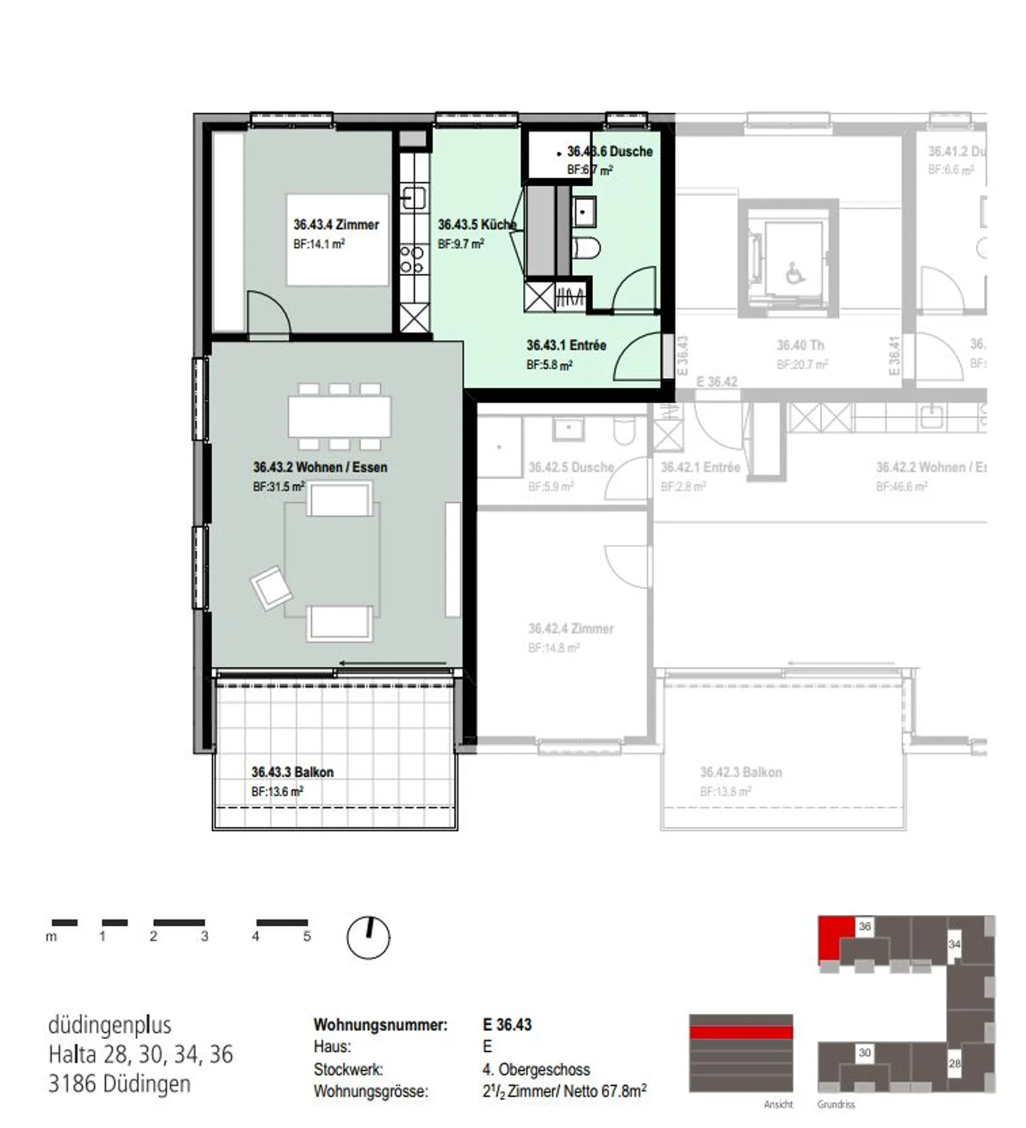 Appartement 2.5 pièces - Photo 5 sur 6