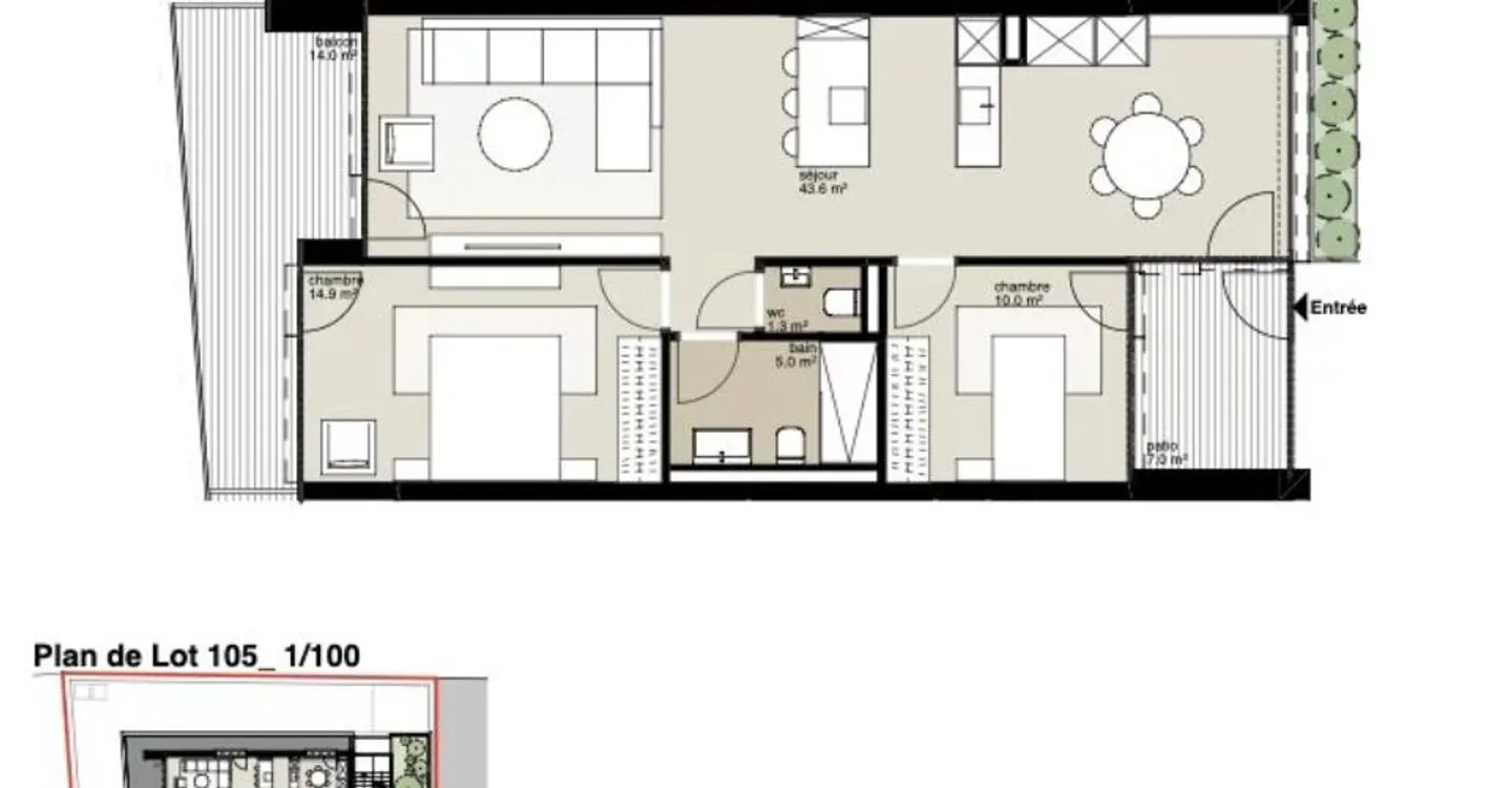Appartement contemporain à Martigny - Photo 2 sur 4