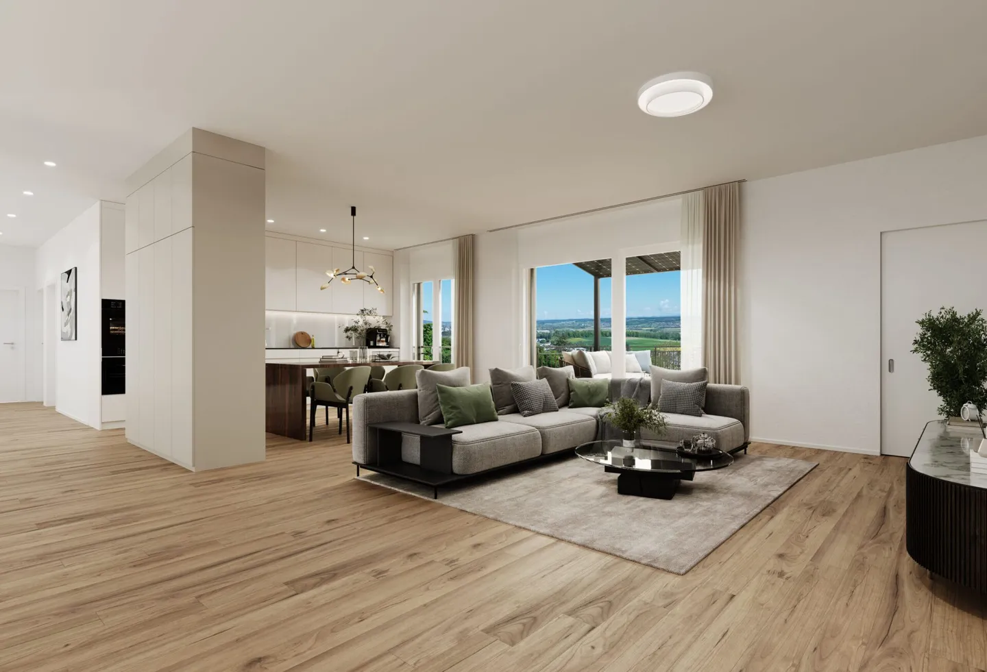 Nouvelle construction 4.5 au rez-de-chaussée avec 135m2 d'espace de vie et vue imprenable - Photo 16 sur 19