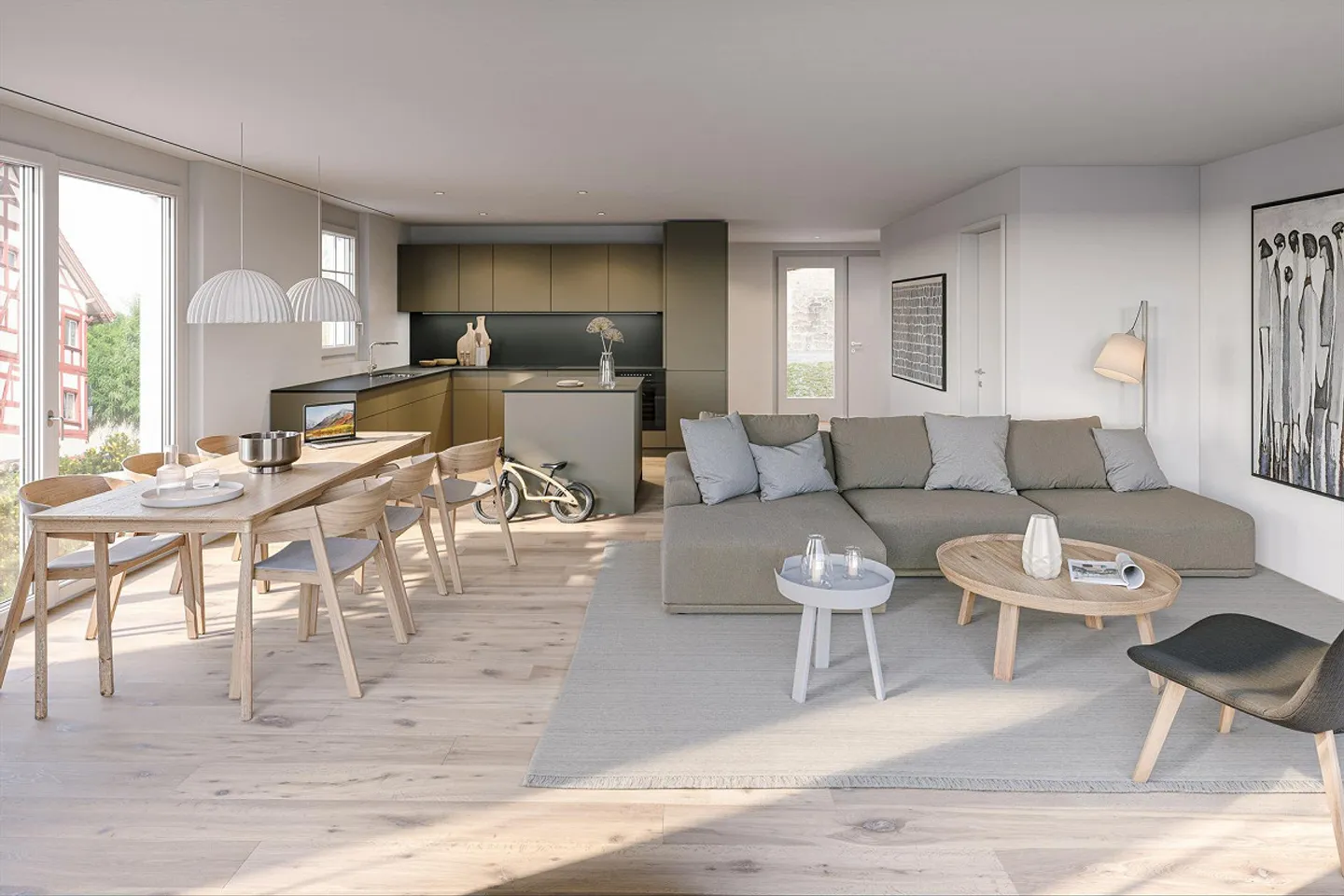 Modern 7.5-room terraced house in the quiet village center of Dörflingen - Photo 3 of 7