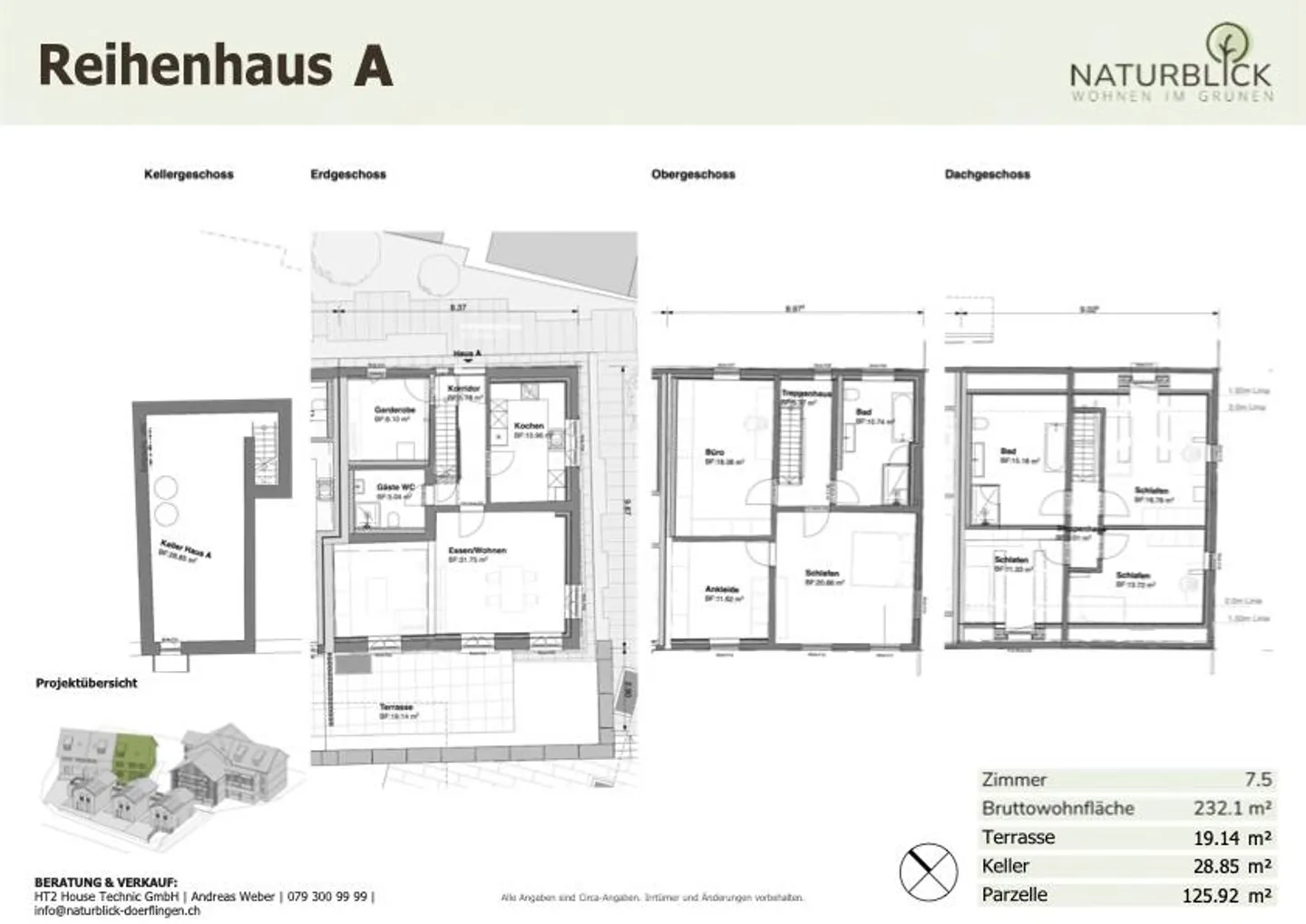 Modern 7.5-room terraced house in the quiet village center of Dörflingen - Photo 7 of 7