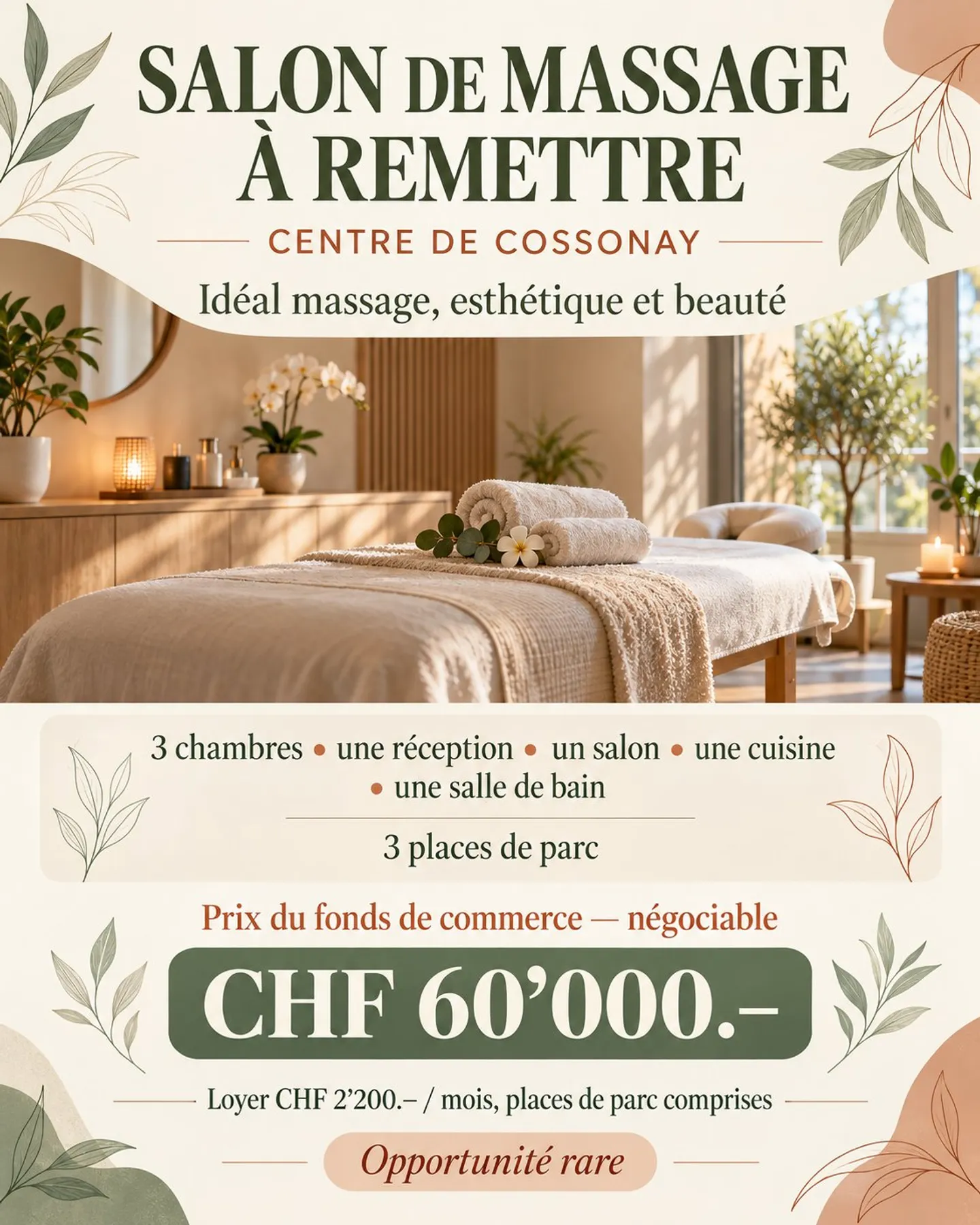 Centre de Massage à Vendre - Photo 1 sur 1