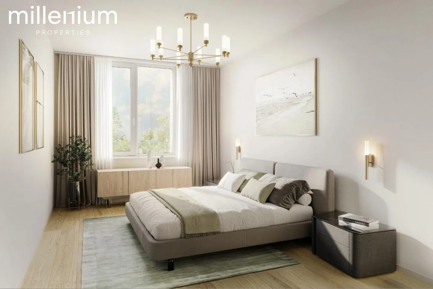 Nouvel appartement meublé exceptionnel avec loggia et vue dégagée - Photo 3 sur 7