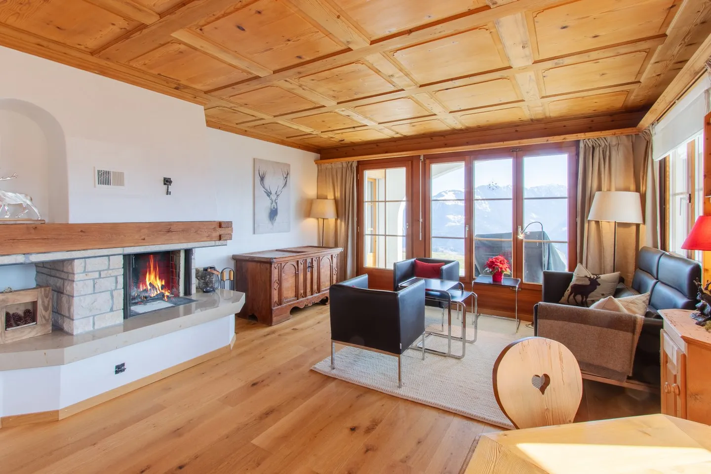 Appartamento affascinante 3.5 locali con vista montagna a Fidaz - Foto 2 di 22