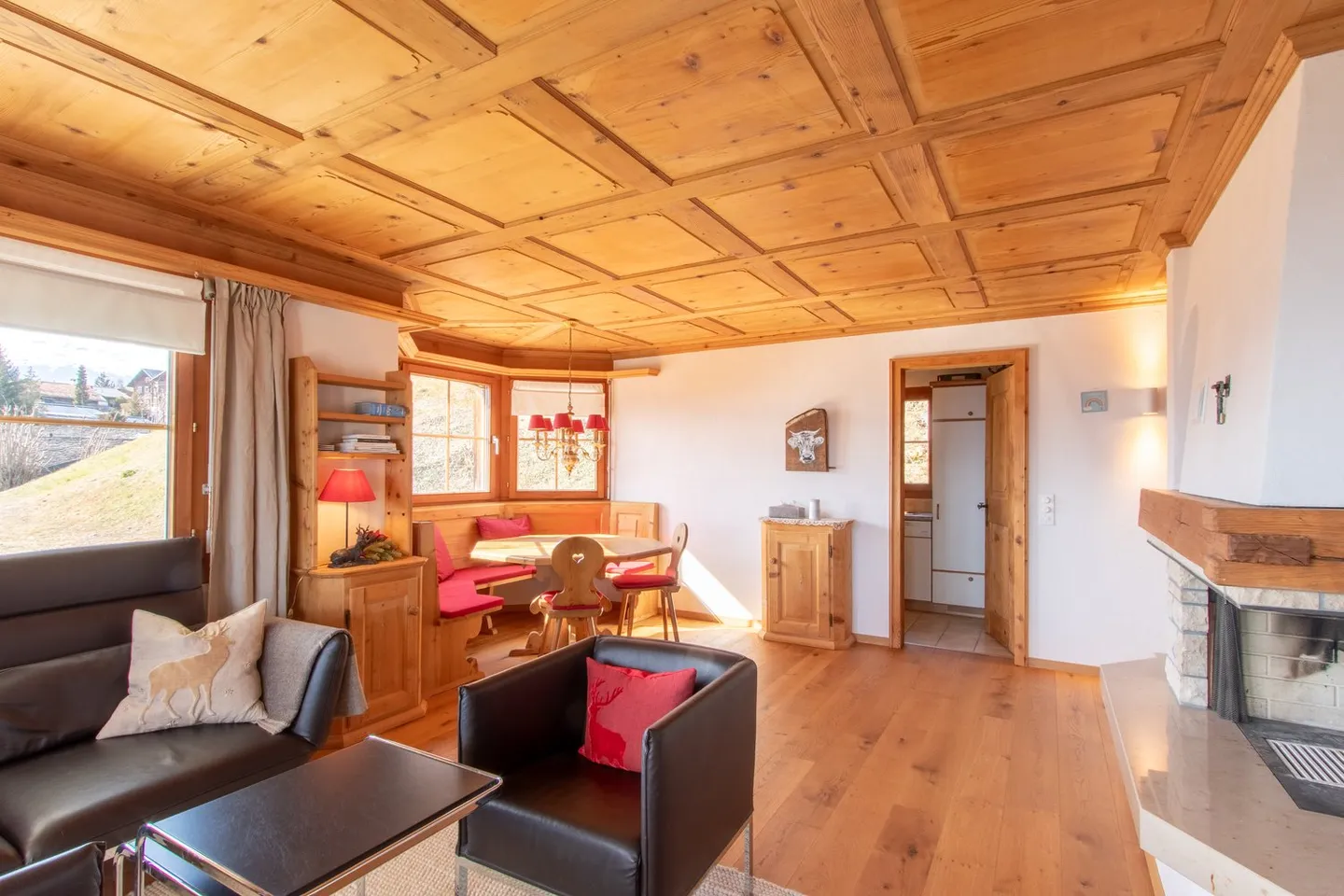 Appartamento affascinante 3.5 locali con vista montagna a Fidaz - Foto 3 di 22