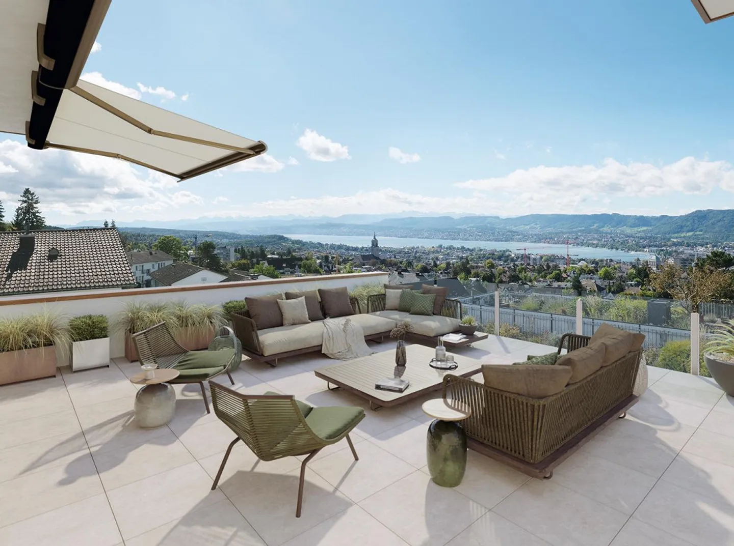 Enjoy an exclusive living environment with a view that stretches from the city of Zurich over Lake Zurich to the distance! - Photo 1 of 13