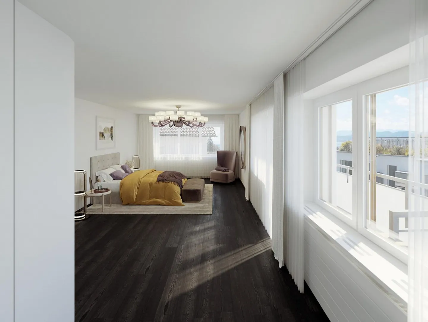 Enjoy an exclusive living environment with a view that stretches from the city of Zurich over Lake Zurich to the distance! - Photo 4 of 13