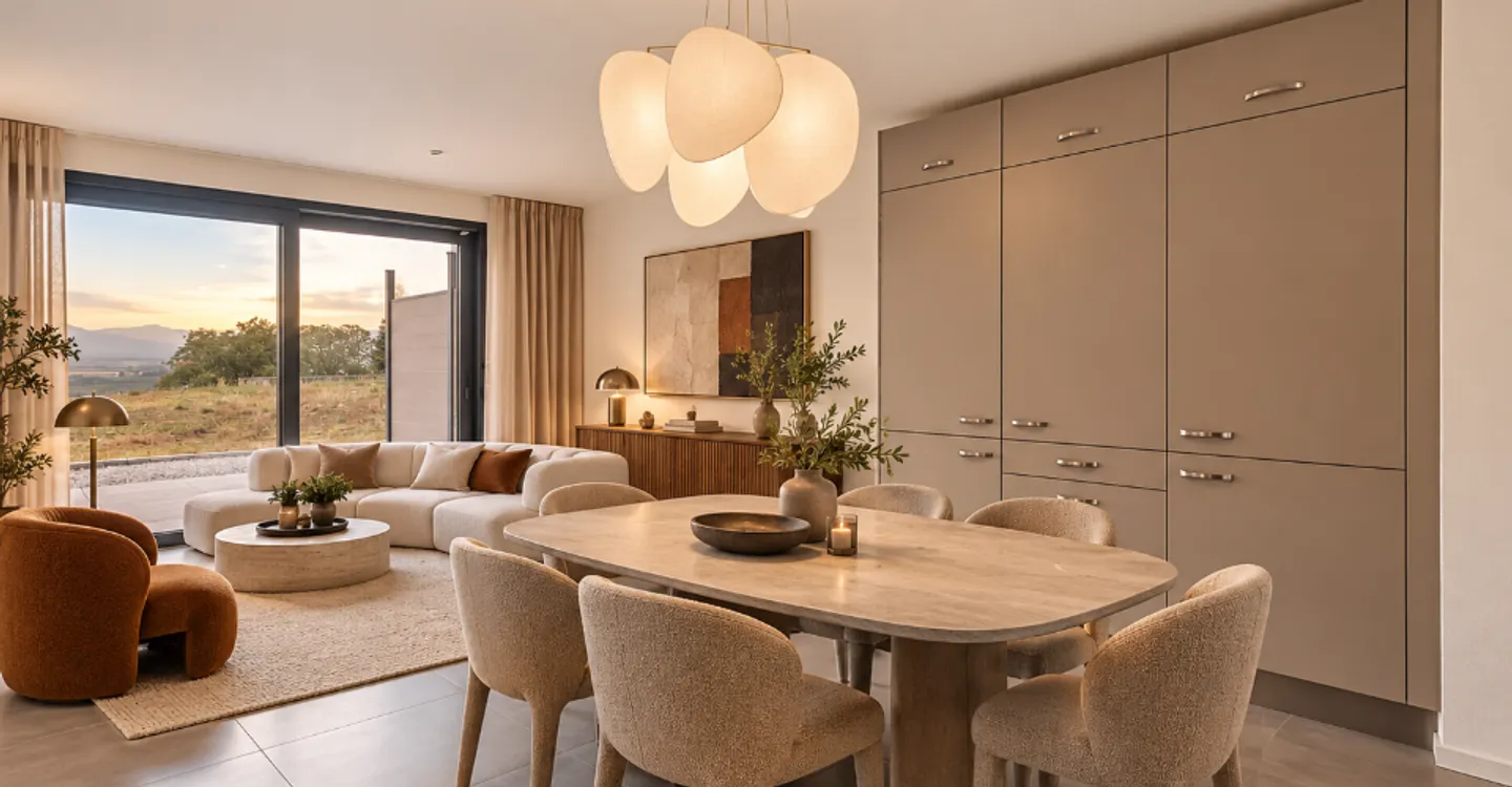 Contemporary 5.5-room adjoining villa with garden - Photo 2 of 12
