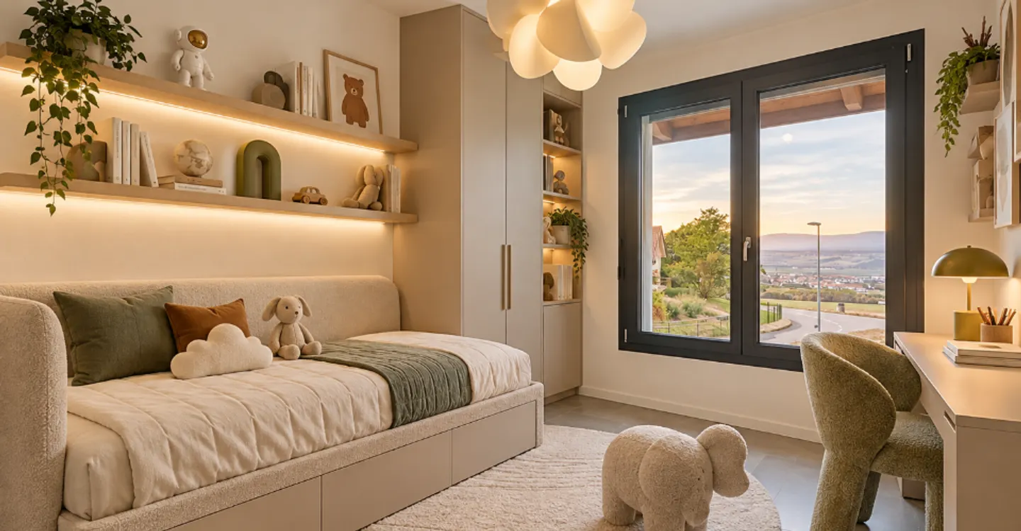 Contemporary 5.5-room adjoining villa with garden - Photo 6 of 12