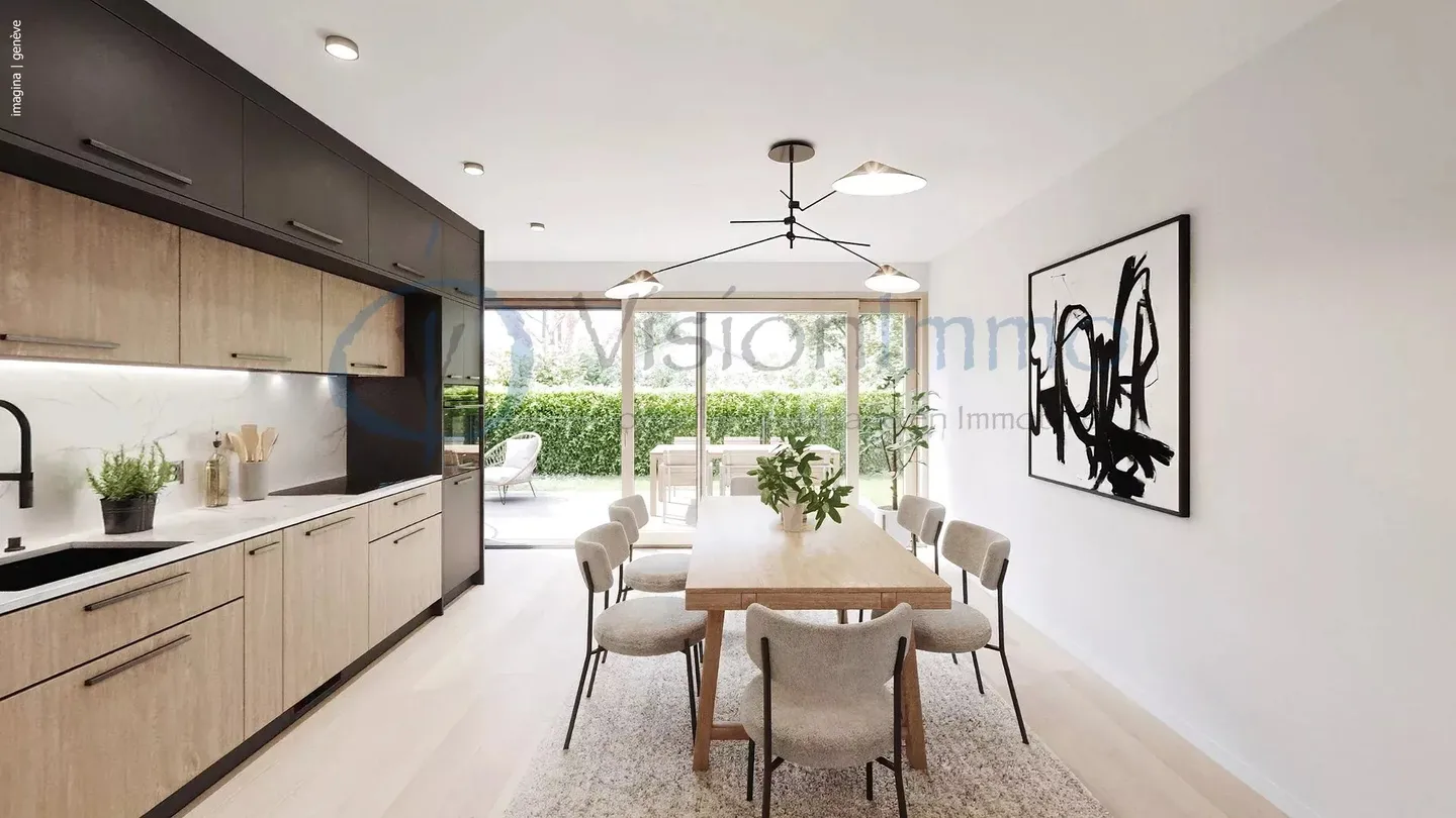 Neue Wohnung in Vessy mit Garten und Dachterrasse (THPE) - Foto 3 von 7