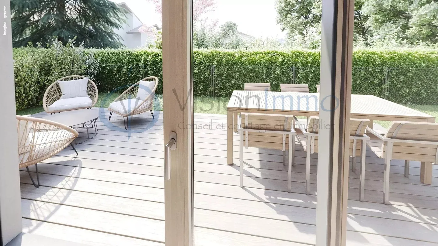 Neue Wohnung in Vessy mit Garten und Dachterrasse (THPE) - Foto 6 von 7