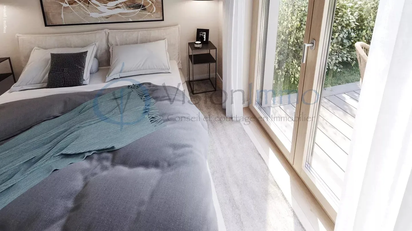 Neue Wohnung in Vessy mit Garten und Dachterrasse (THPE) - Foto 7 von 7
