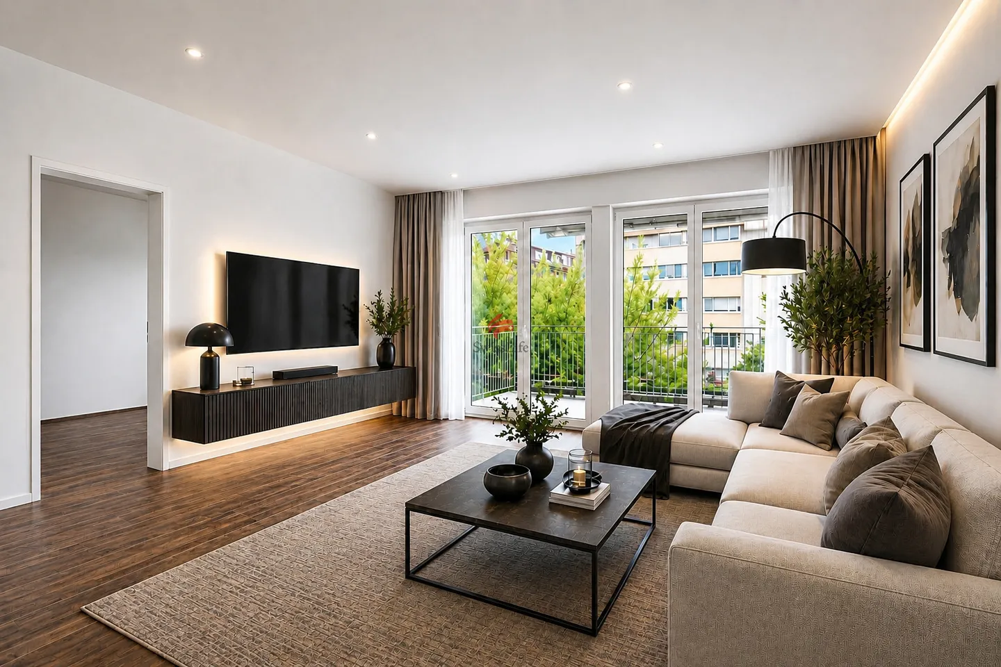 Modernes Apartment am Rhein - Foto 1 von 5