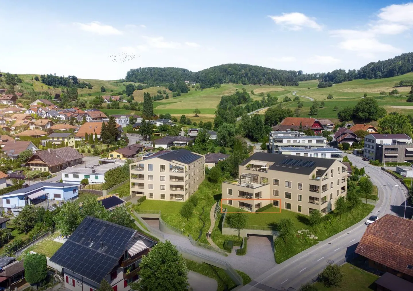 Prima locazione: appartamento di 4,5 locali incluso un locale di deposito di 8,5 m² + cantina di 7,3 m² - Foto 1 di 6