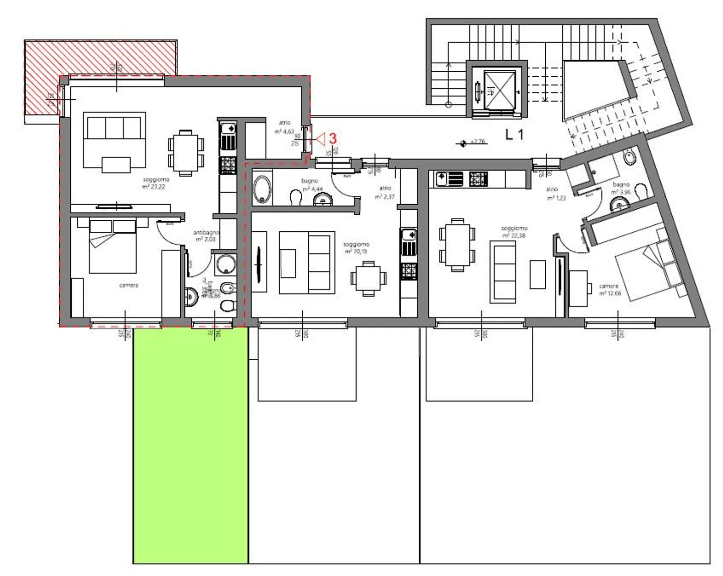 Neue Wohnung mit Garten in einem kleinen modernen Gebäude - Foto 8 von 9