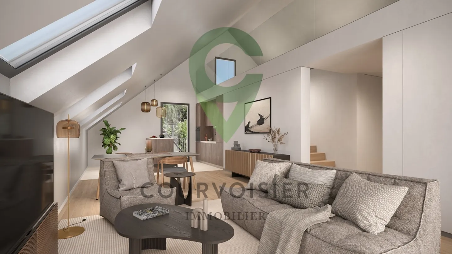 Magnifique appartement en attique avec terrasse panoramique - Photo 3 sur 6