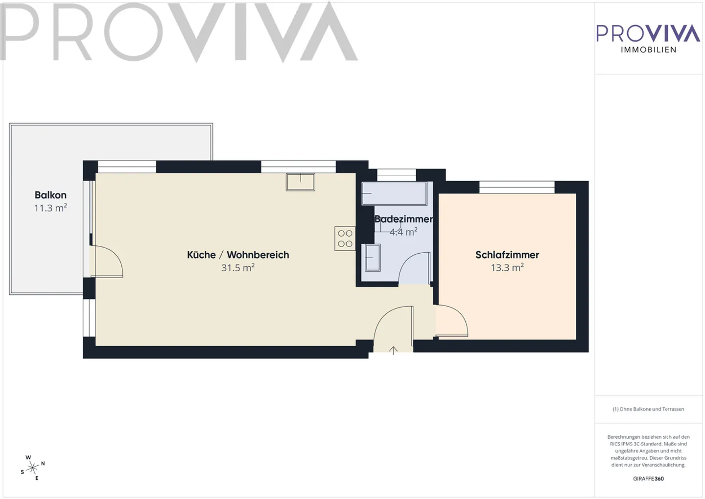 Appartamento 2.5 stanze - Foto 5 di 6