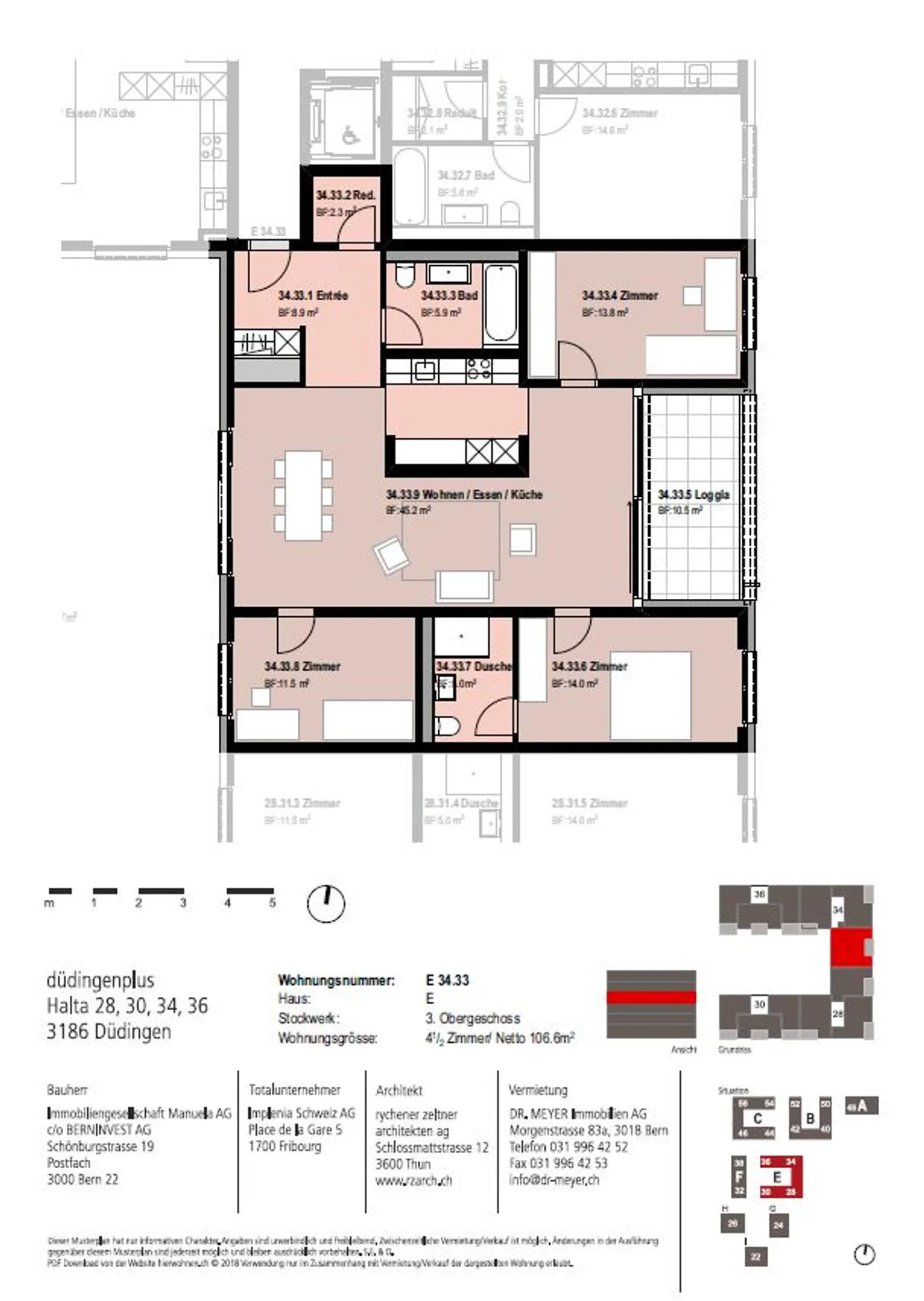 Appartement moderne à Düdingen - Photo 8 sur 9