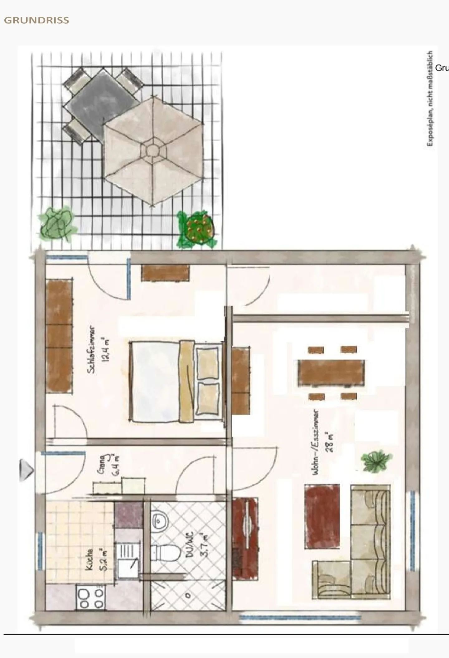 «Hochwertig sanierte 2.5 Zimmer Wohnung mit viel Gestaltungsspielraum» - Foto 5 von 10