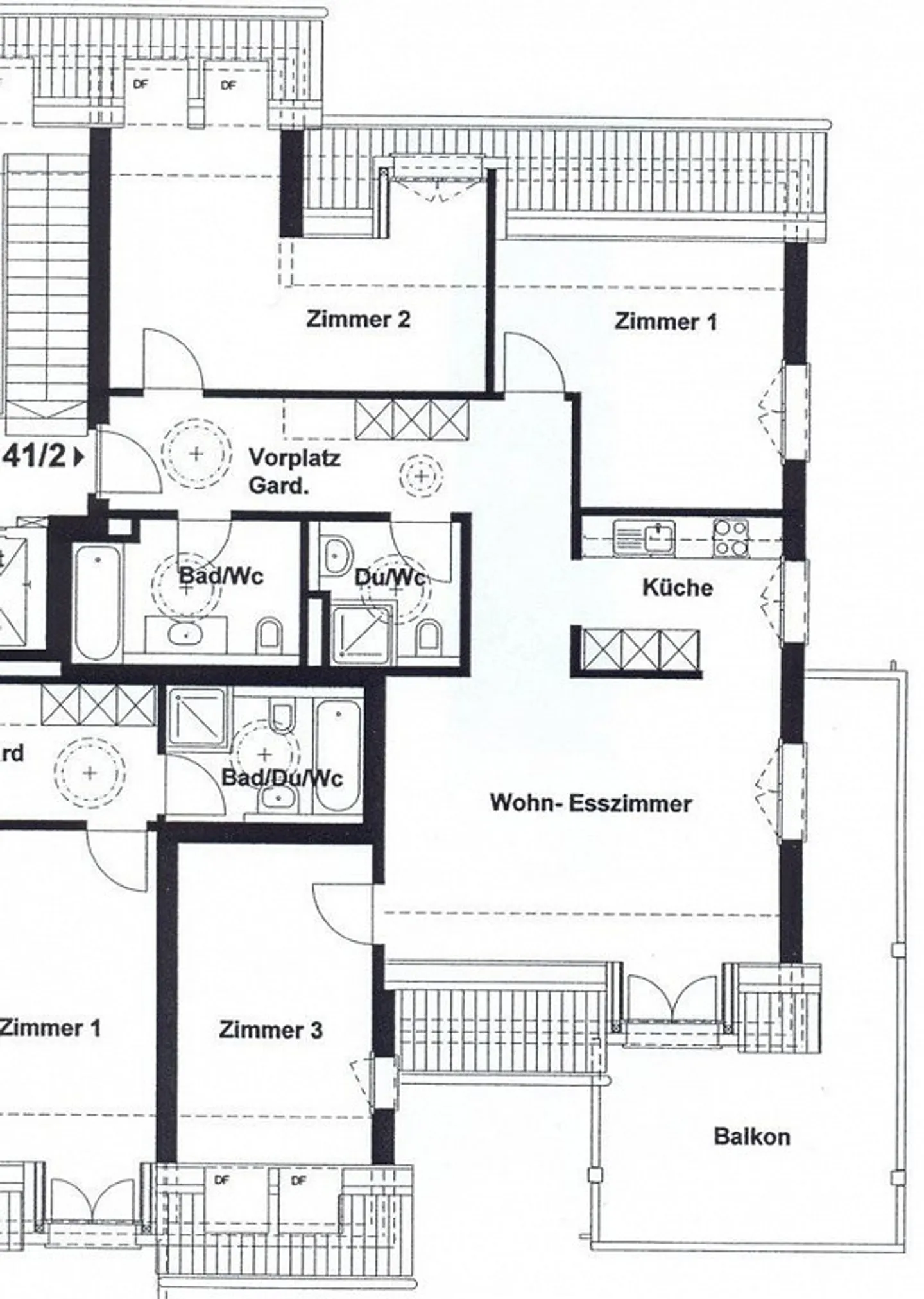 Modernes Familienapartment mit Balkon - Foto 9 von 9