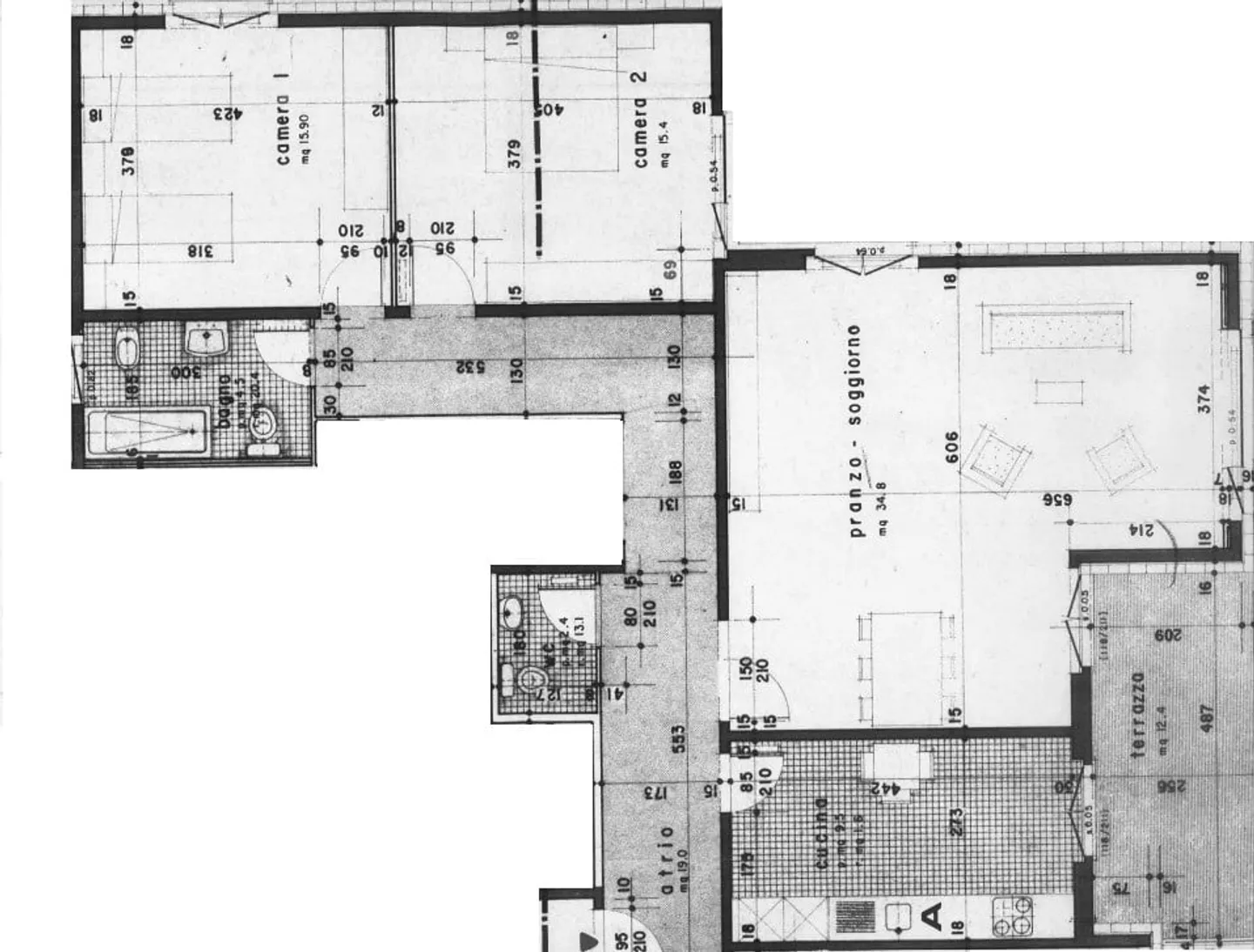 Großes 3.5-Zimmer-Apartment, zwei Badezimmer, 2 Parkplätze! - Foto 6 von 6