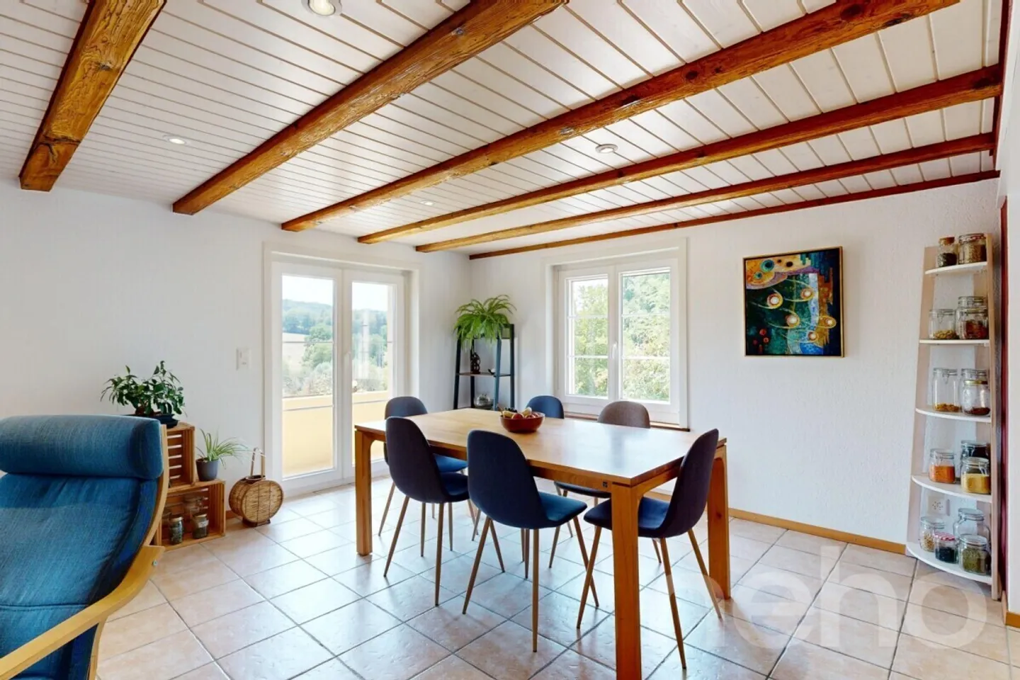 Maison rénovée avec jardin, étang et vue dégagée à 5 min d?Avenches - Foto 11 von 12