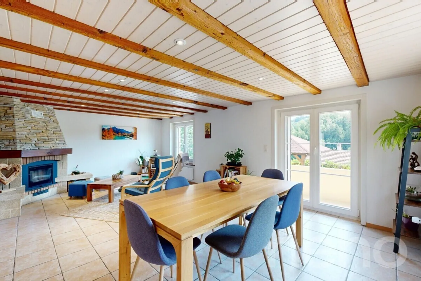 Maison rénovée avec jardin, étang et vue dégagée à 5 min d?Avenches - Foto 8 von 12