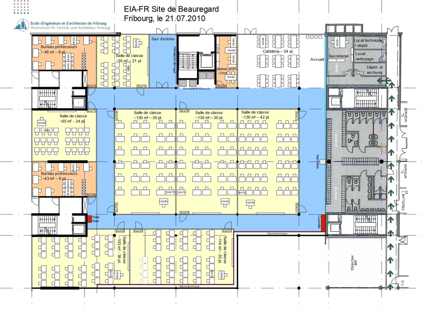 ADMINISTRATIVE SPACE OF APPROX. 390 M² ON THE 4TH FLOOR - SOUTHWEST WING - Photo 1 of 6