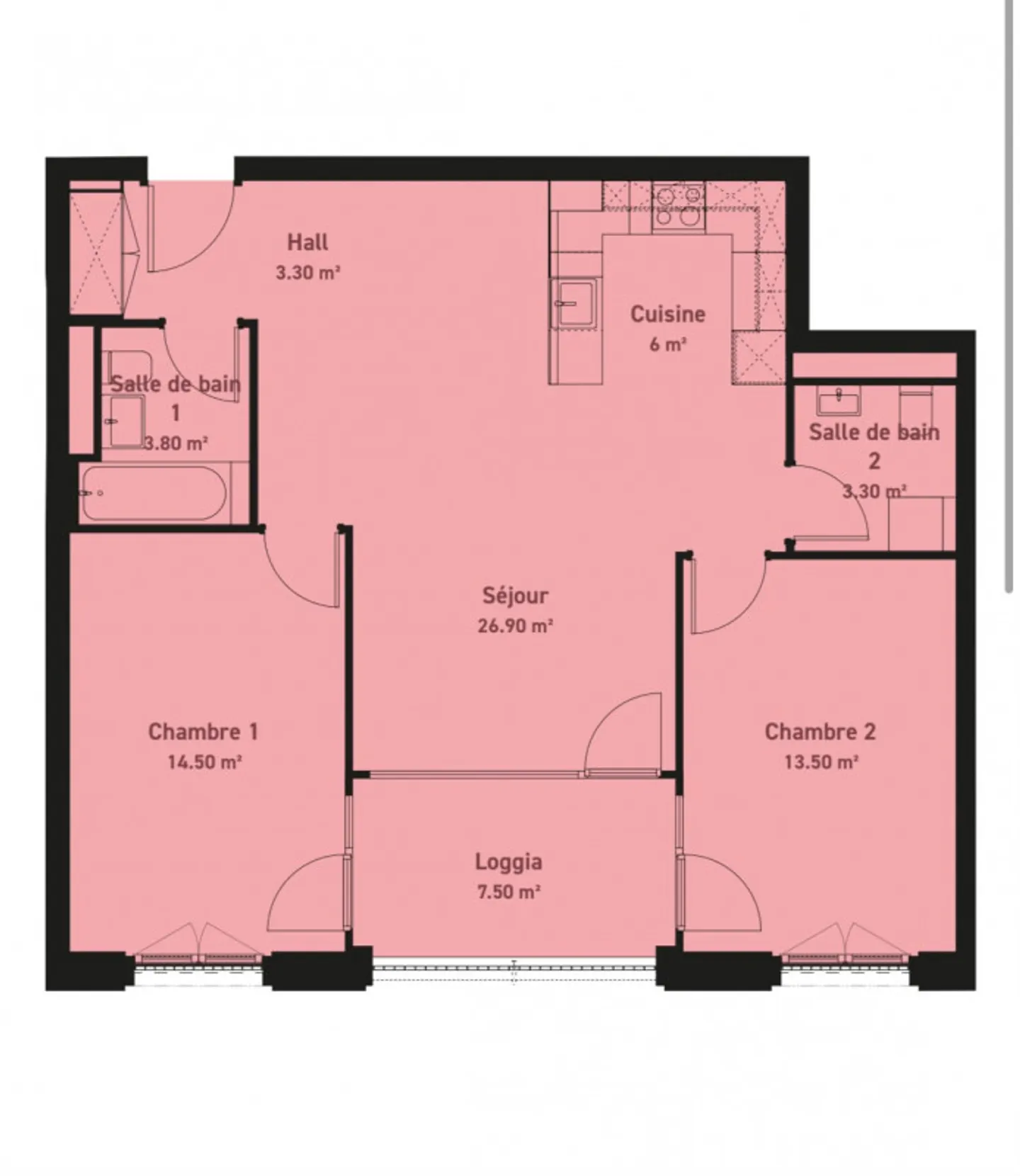 Lease takeover - Beautiful 3-room apartment in Bussigny - Photo 11 of 12