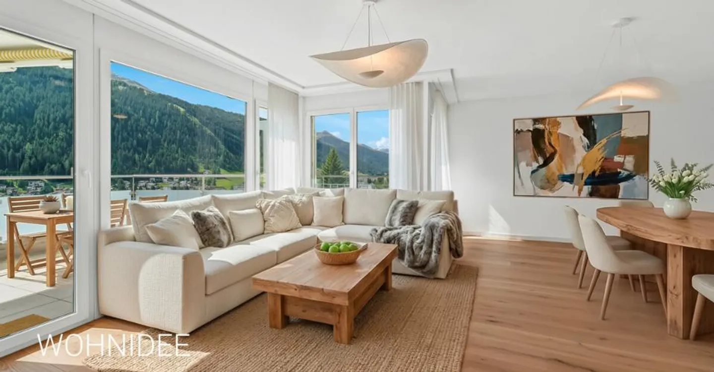 Davos Platz: Appartamento per vacanze in posizione tranquilla con vista panoramica - Foto 2 di 6