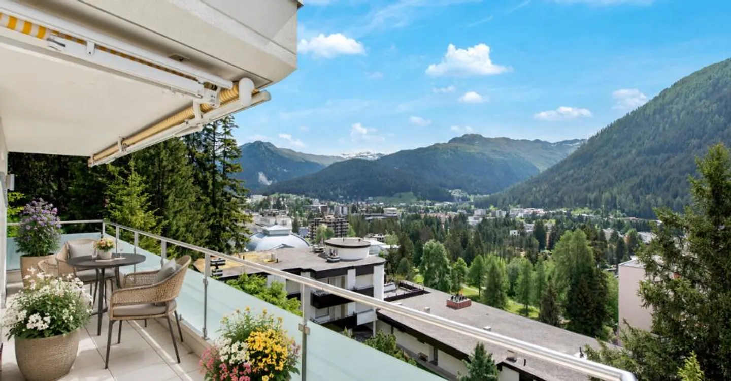 Davos Platz: Appartamento per vacanze in posizione tranquilla con vista panoramica - Foto 5 di 6