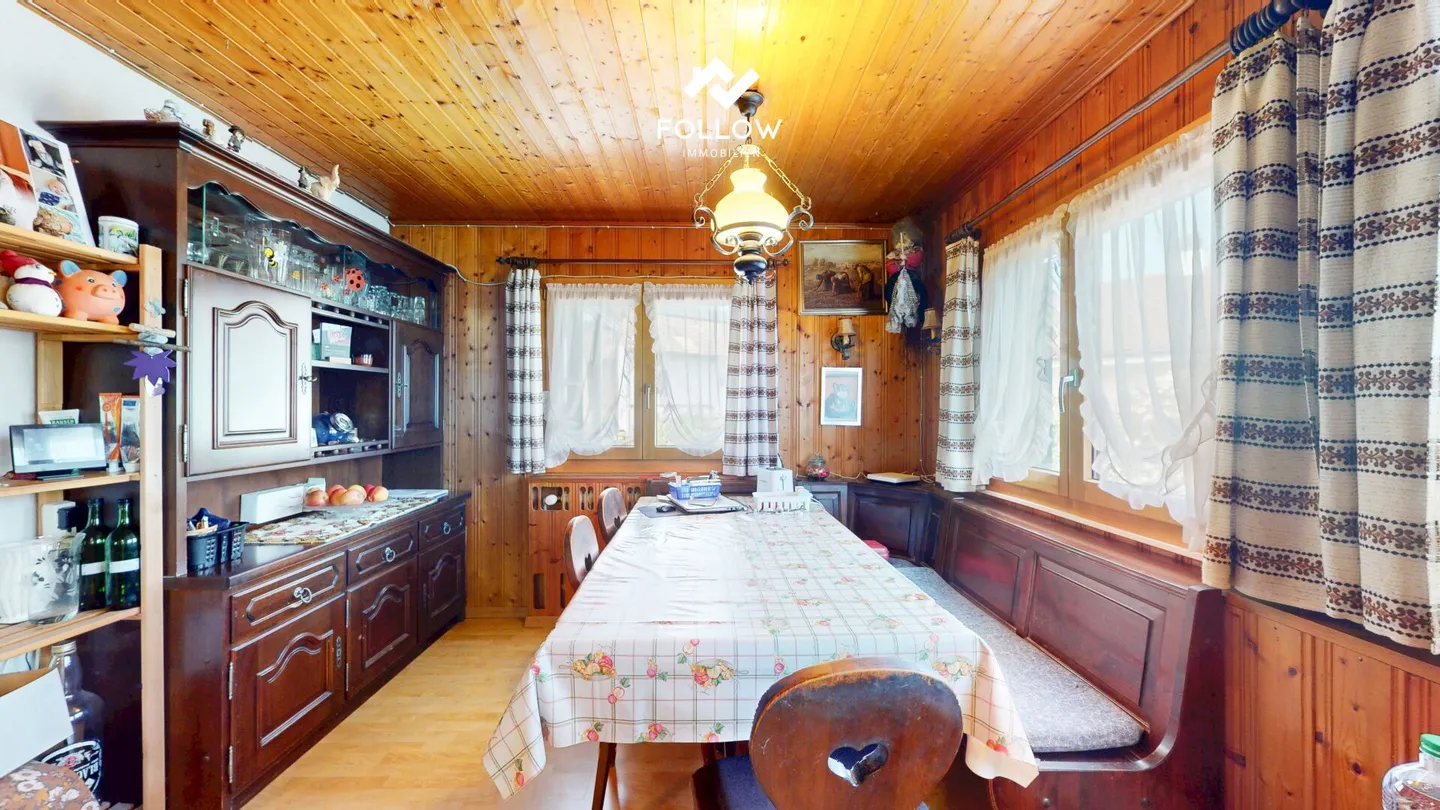 Objet de passion dans un emplacement premium absolu : Chalet avec grand terrain directement sur l'Aare - Photo 7 sur 24