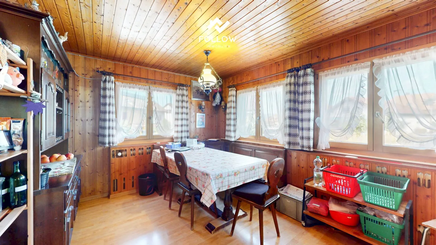 Objet de passion dans un emplacement premium absolu : Chalet avec grand terrain directement sur l'Aare - Photo 8 sur 24