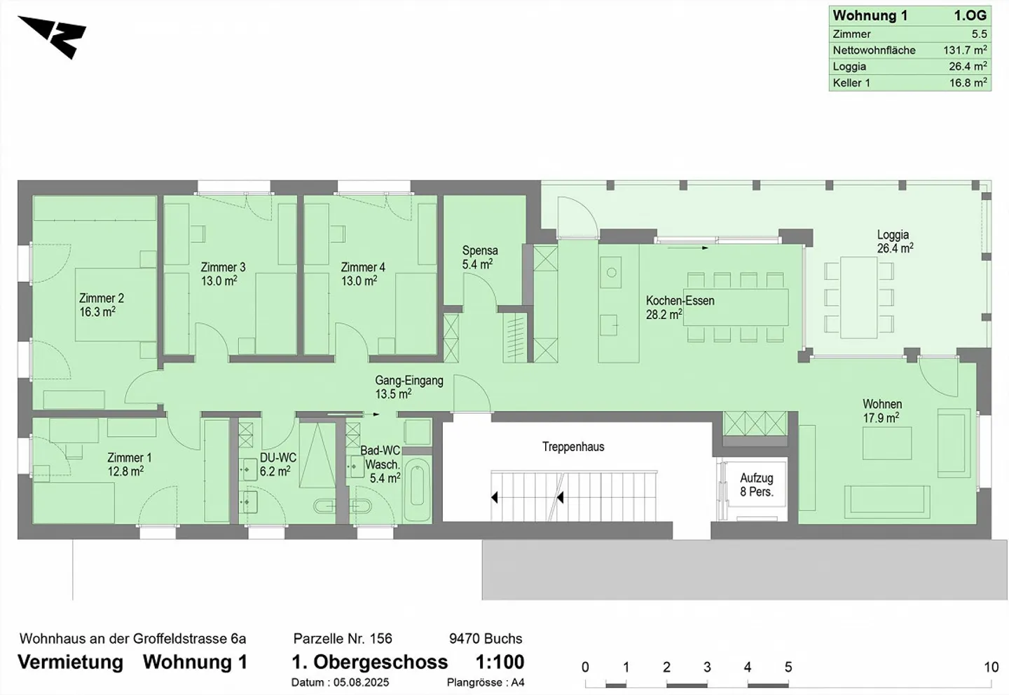 Prima occupazione appartamento 5 1/2 stanze Buchs - Foto 6 di 10