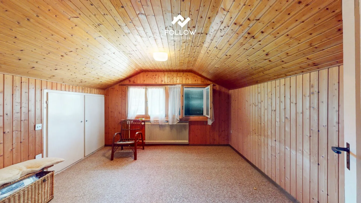 Objet de passion dans un emplacement premium absolu : Chalet avec grand terrain directement sur l'Aare - Photo 15 sur 24