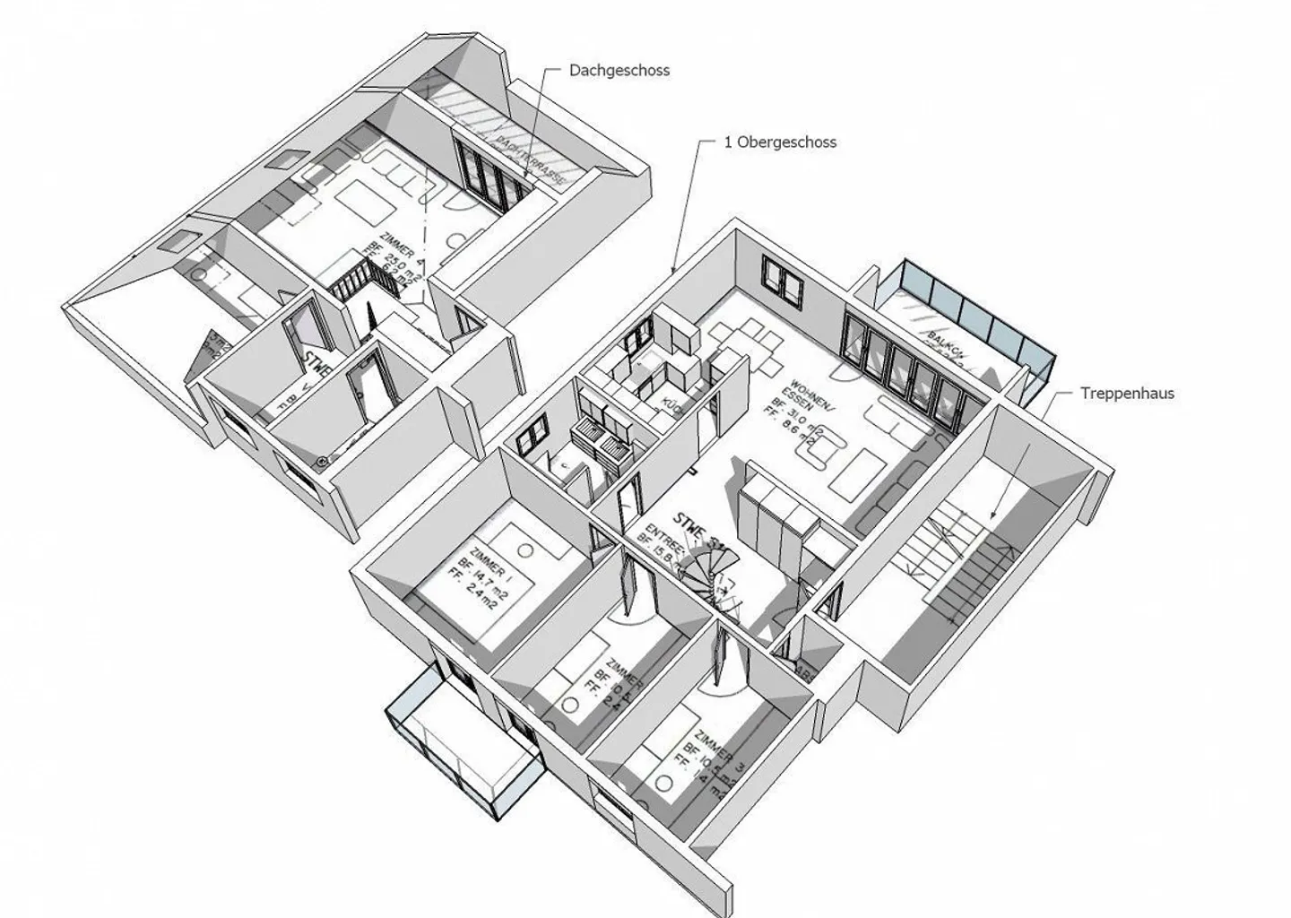 Spacious, sunny 6.5-room maisonette apartment for rent - Photo 18 of 18