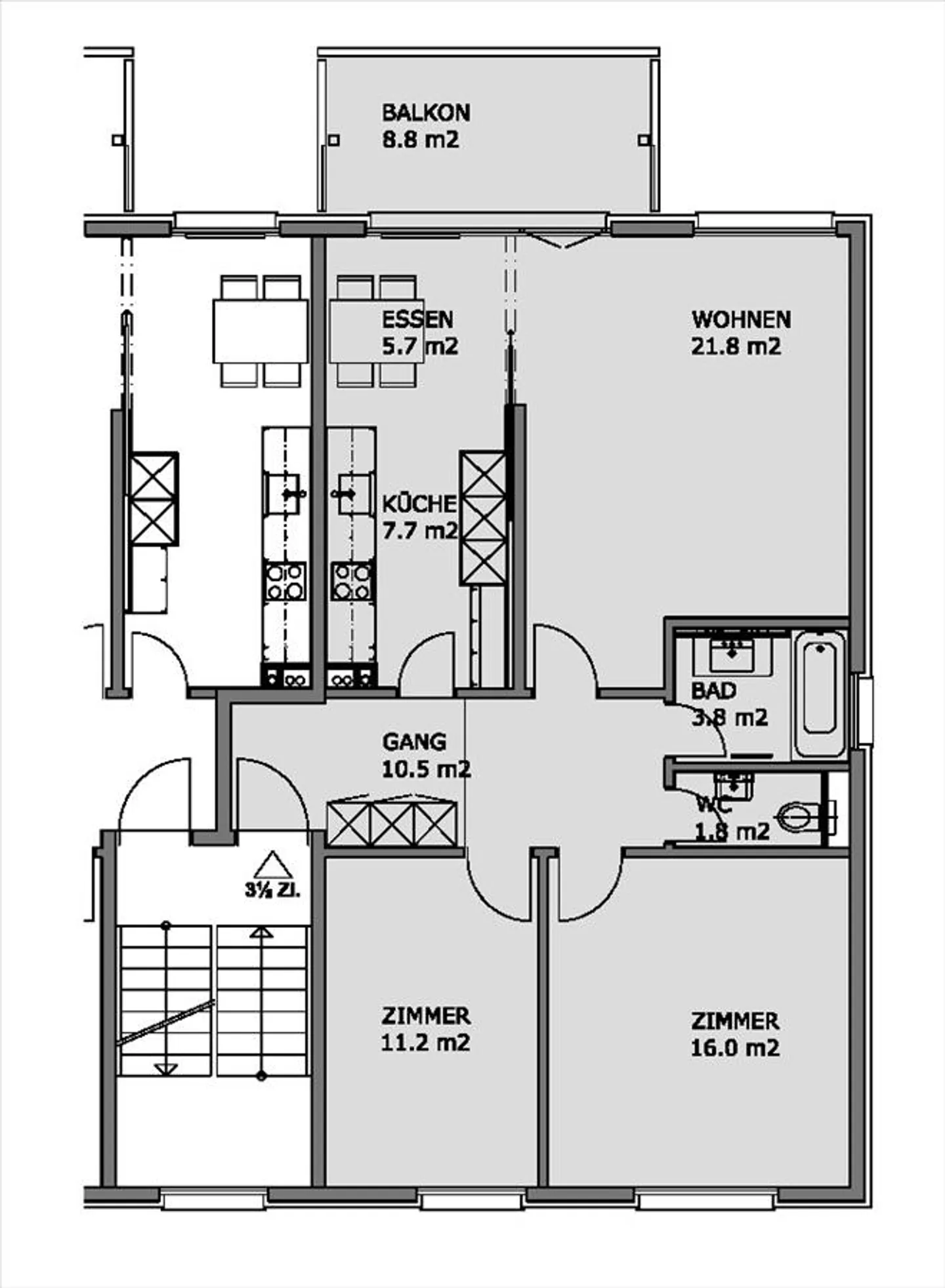Charmante Wohnung in Grüner Umgebung - Foto 8 von 8