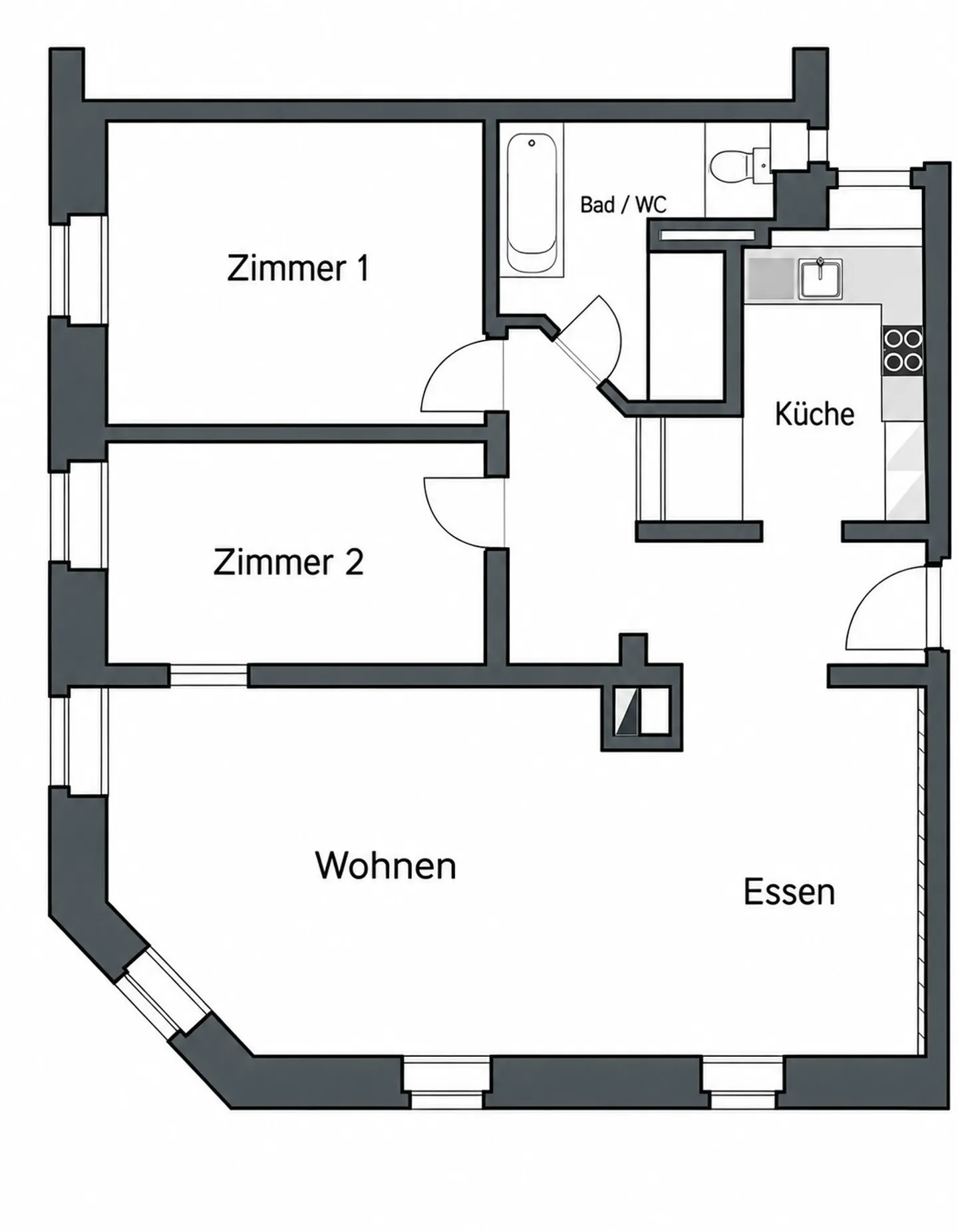Renovierte Wohnung in Zürich - Foto 9 von 9