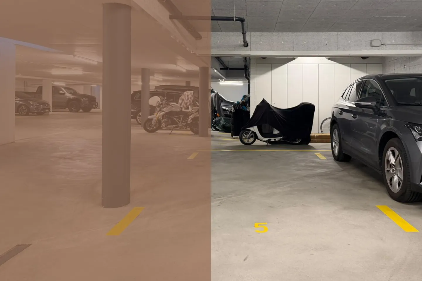 Place de stationnement dans un garage souterrain bien entretenu - Photo 1 sur 7