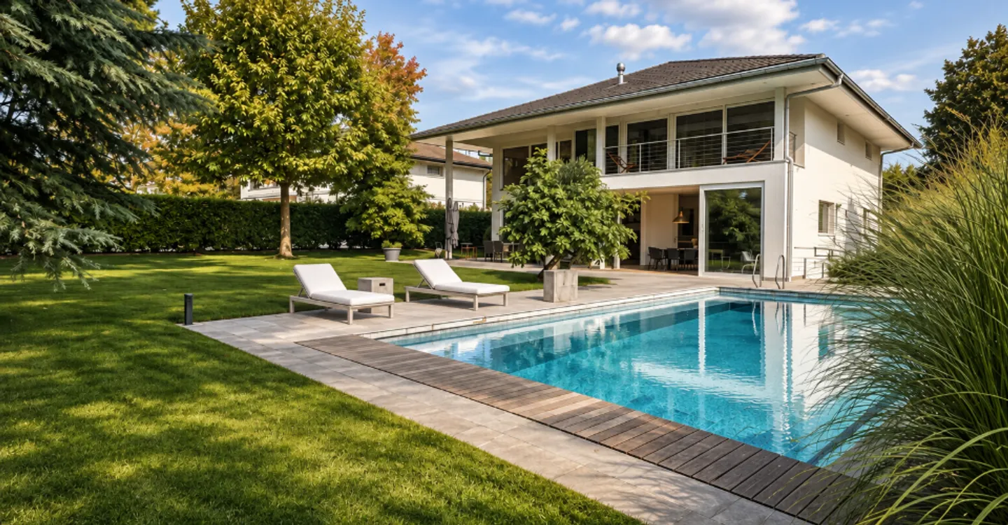 Villa meublée avec piscine à Coppet - Photo 2 sur 6