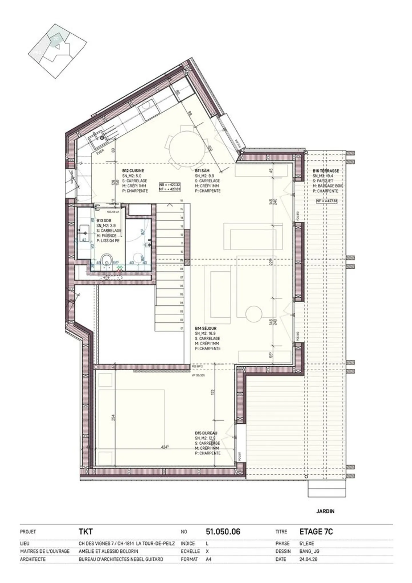 Magnificent terraced house with 4.5 rooms under construction - Photo 4 of 7