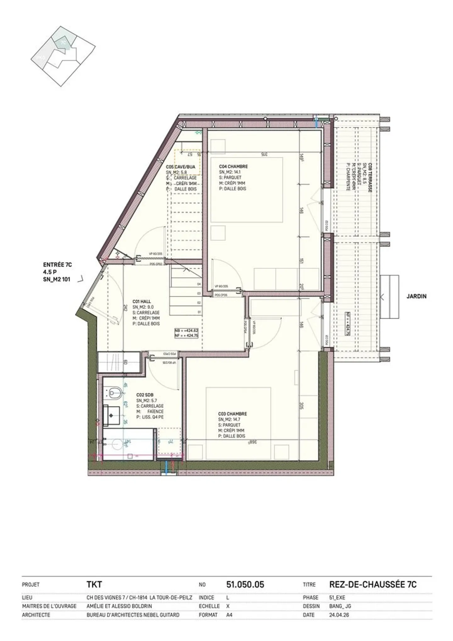 Magnificent terraced house with 4.5 rooms under construction - Photo 5 of 7