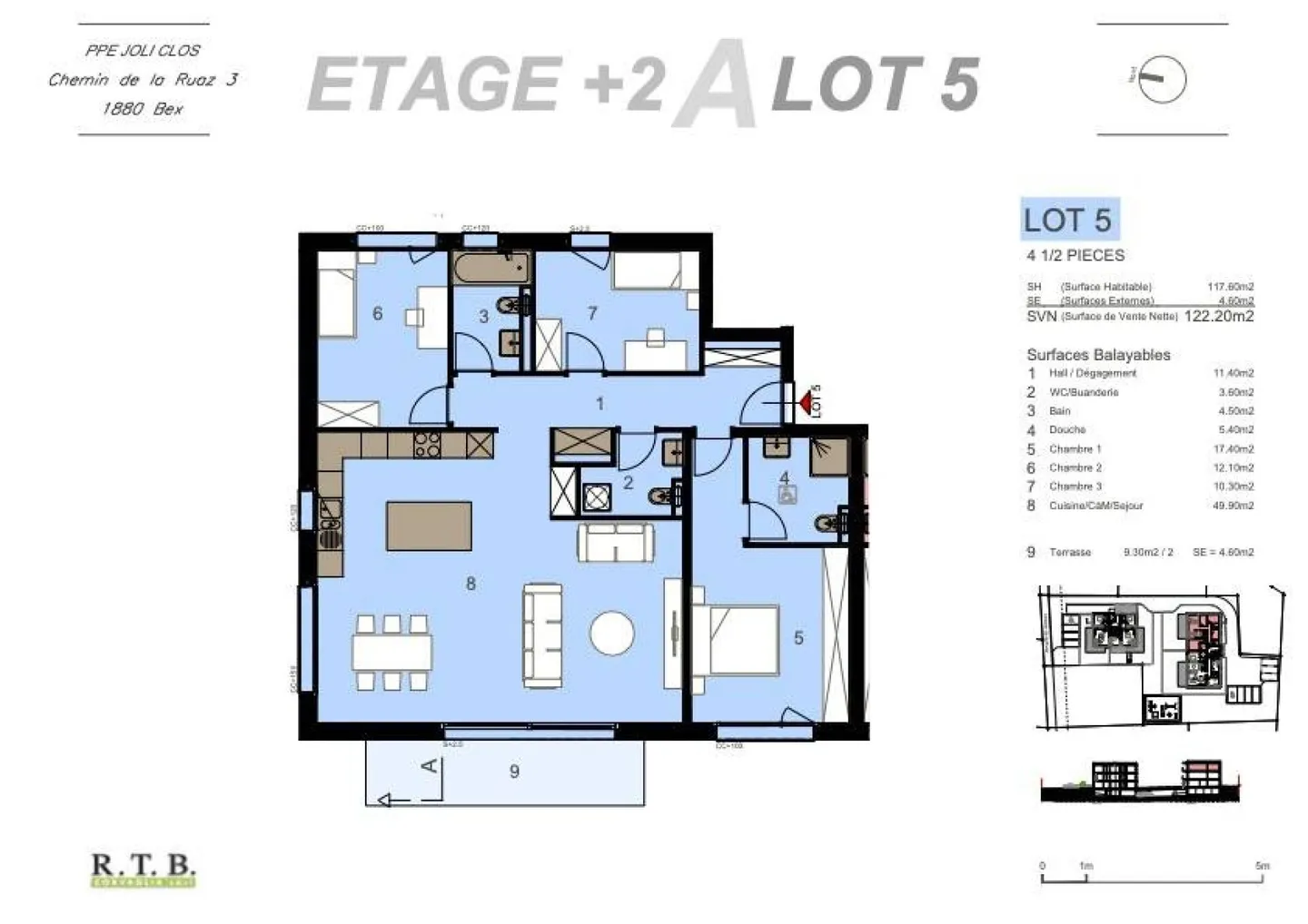 4,5-Zimmer-Wohnung in Bex - Foto 8 von 18